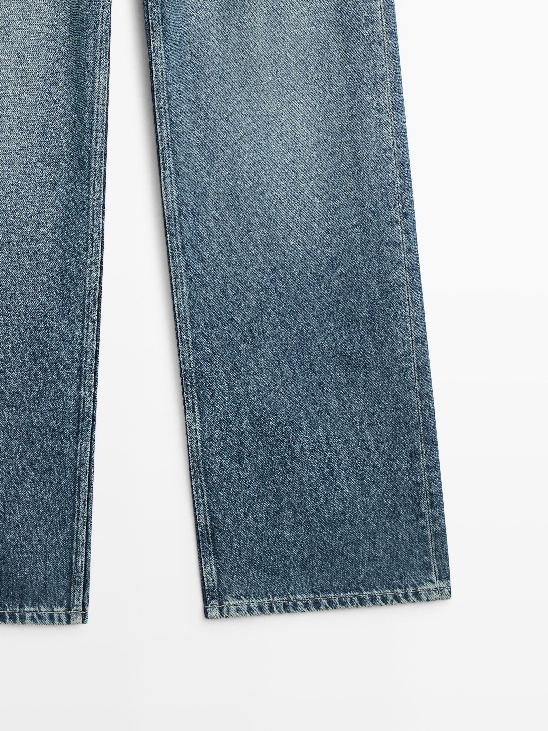 High-waist wide-leg jeans